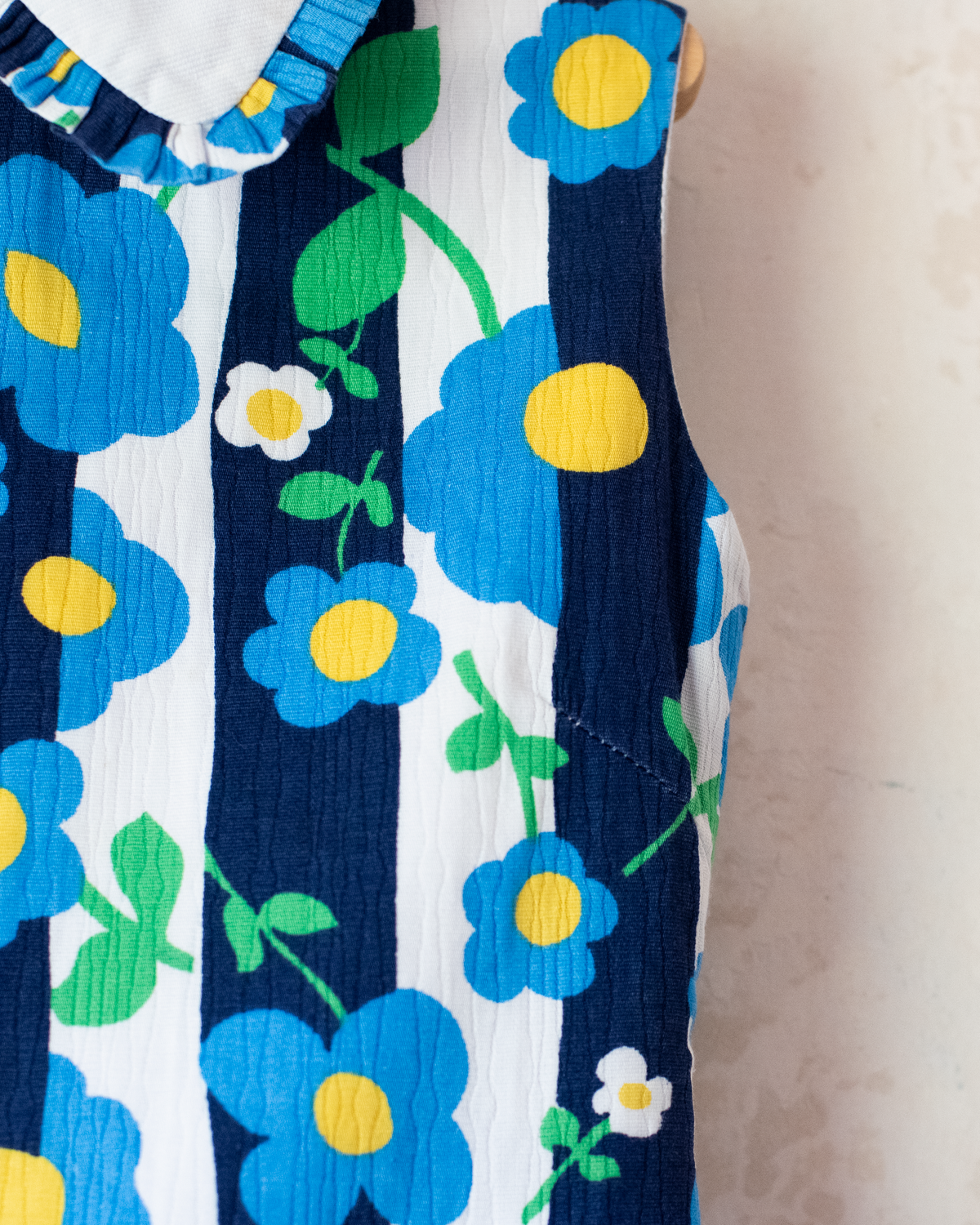 French dress with stripes and flowers | 3-4 years
