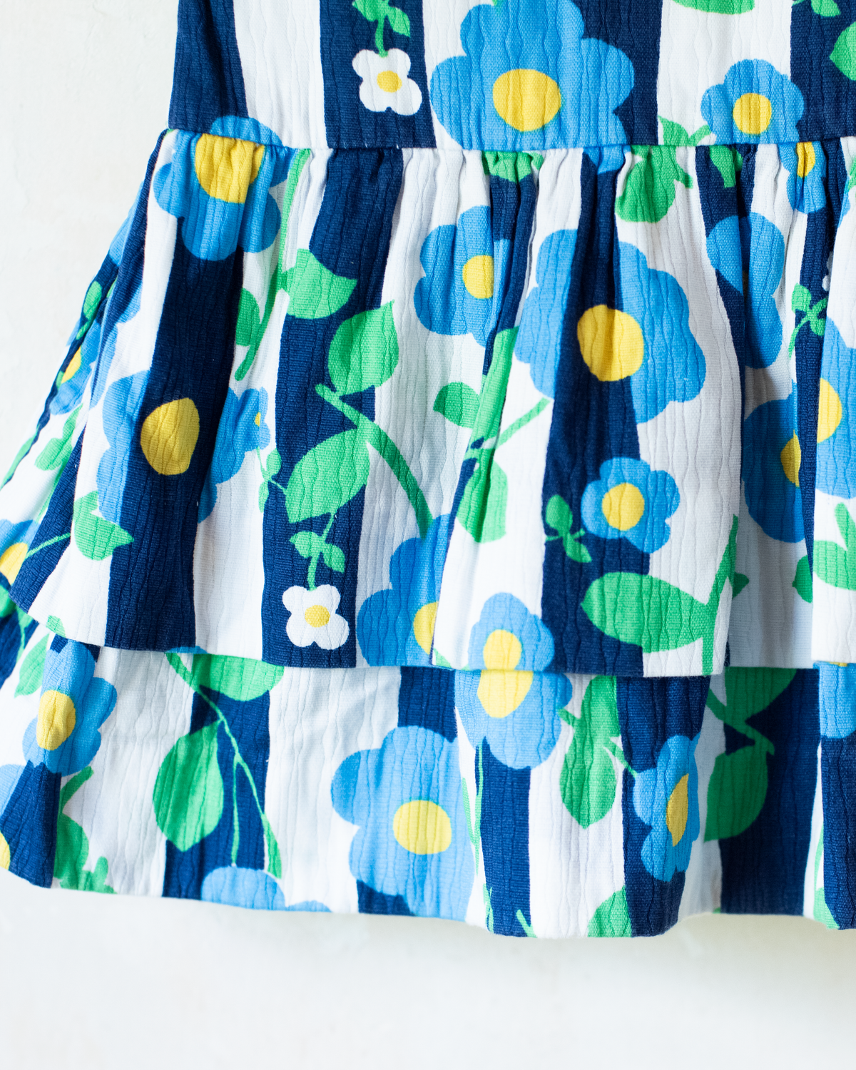 French dress with stripes and flowers | 3-4 years