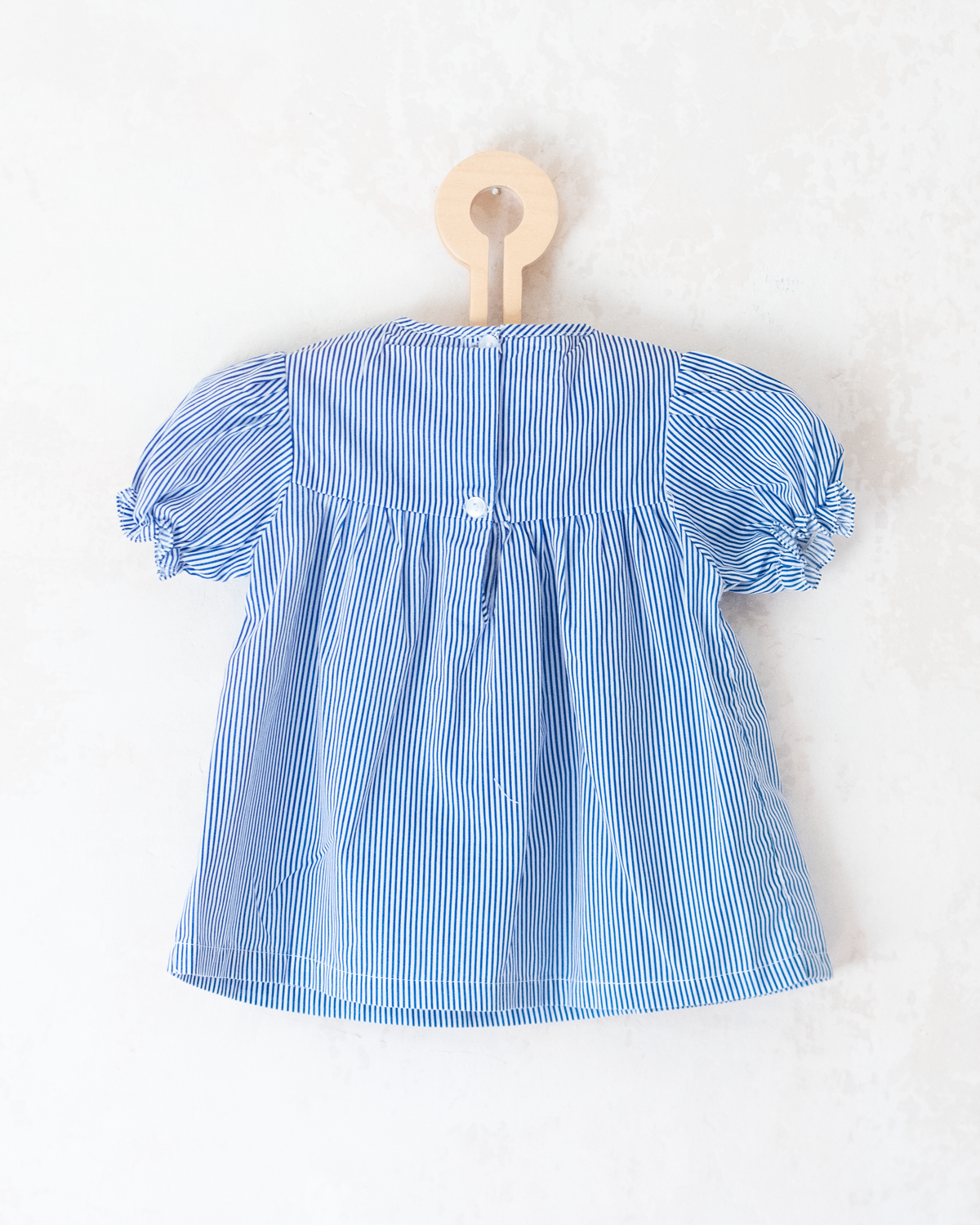 Striped dress with embroidered boat neck | 9-12 months