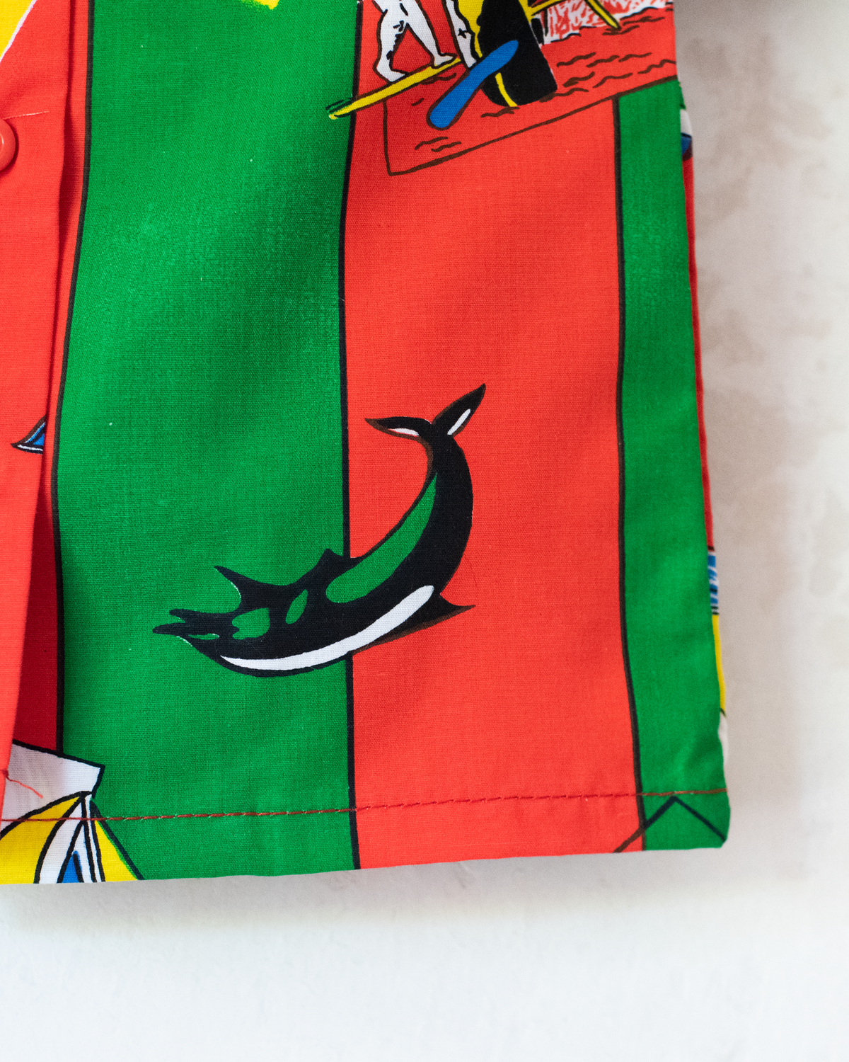 Colorful button-down shirt with summer prints | 9-12 months