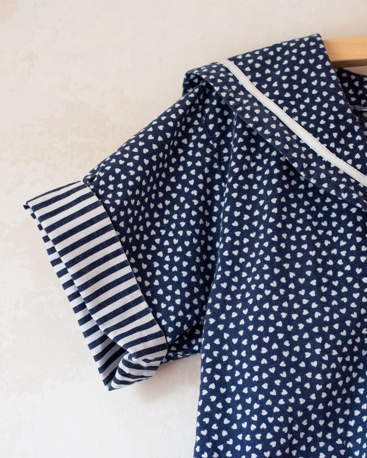 Sailor dress by Yves Saint Laurent with hearts and fish | 5-6 years