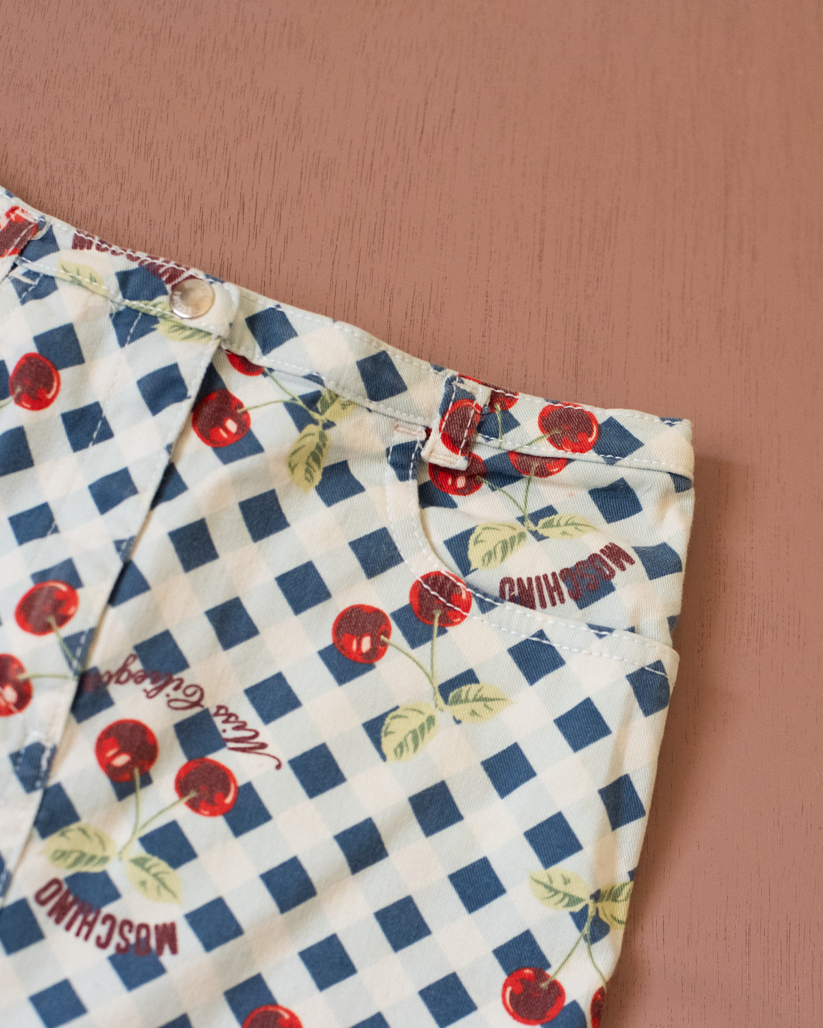 Checked skirt with cherries by Moschino | 4-5 years