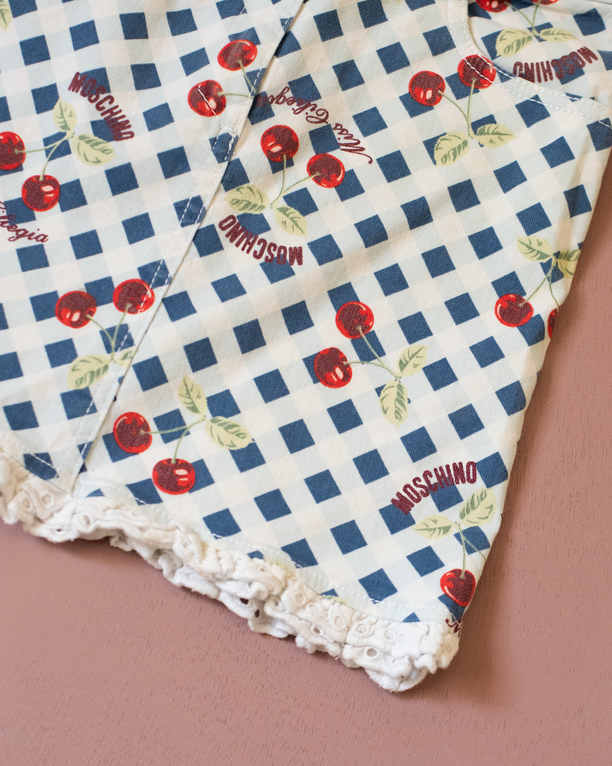 Checked skirt with cherries by Moschino | 4-5 years