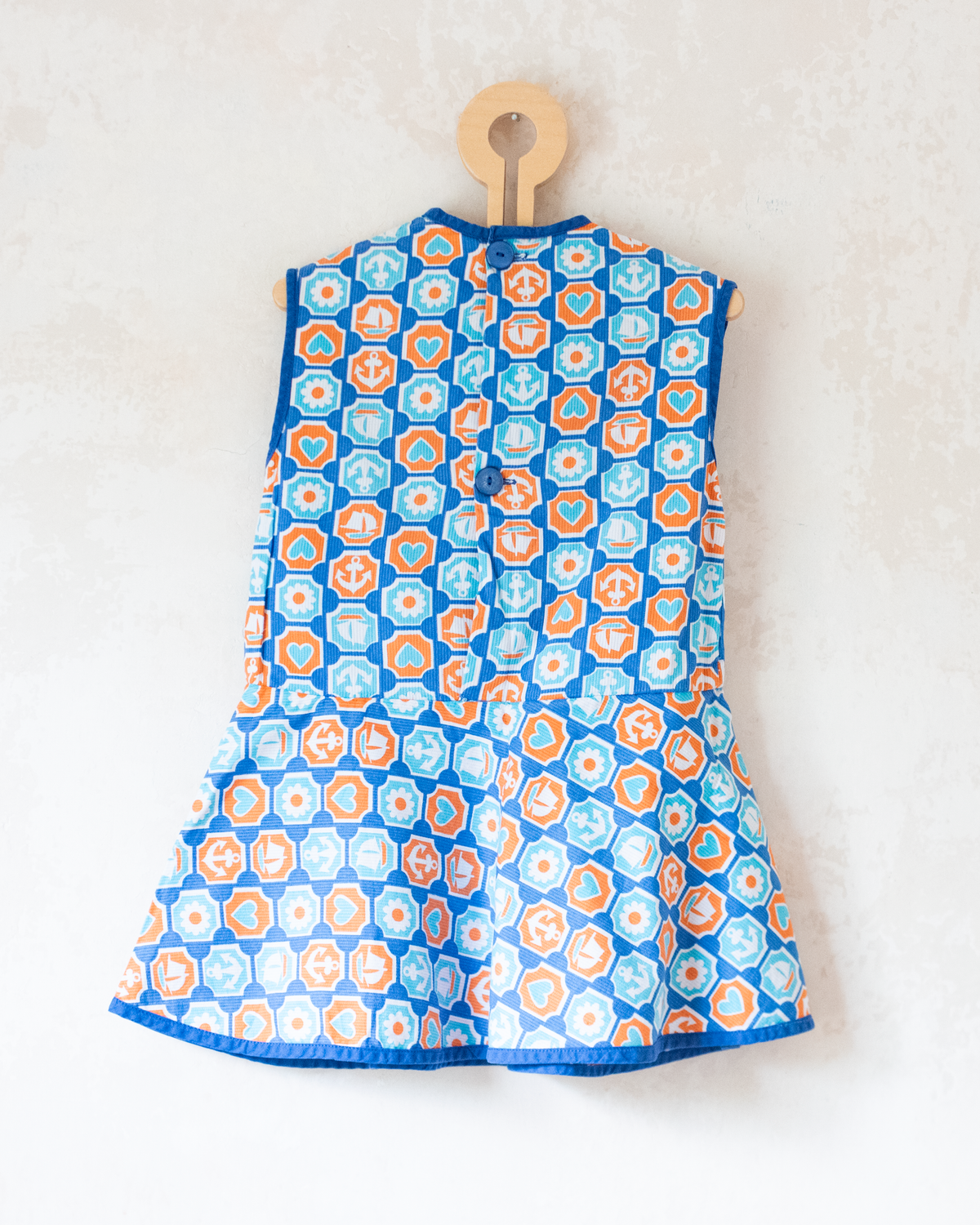 Sailor and flowers dress | 2-3 years