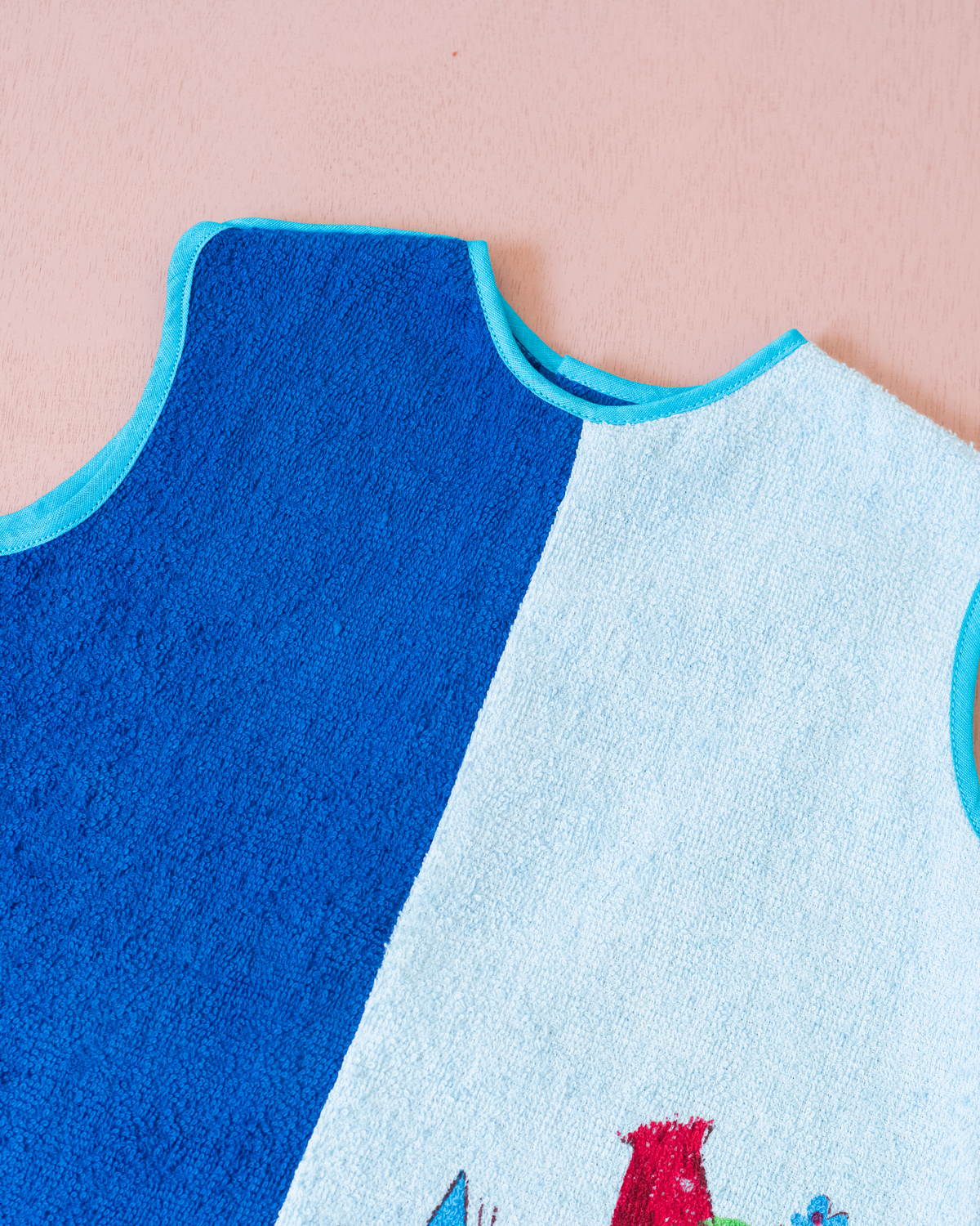 Towelling Tunic with Blue Songbird | 12-18 Months