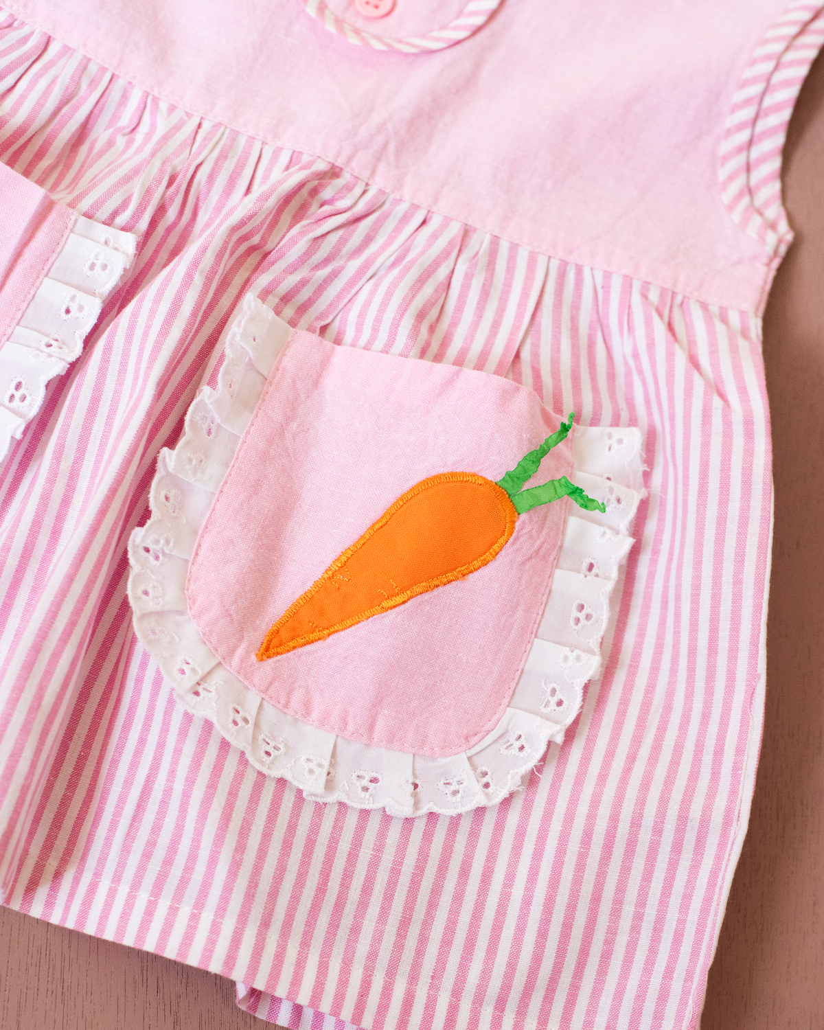 Pink dress with beetroot and carrot | 9-12 months
