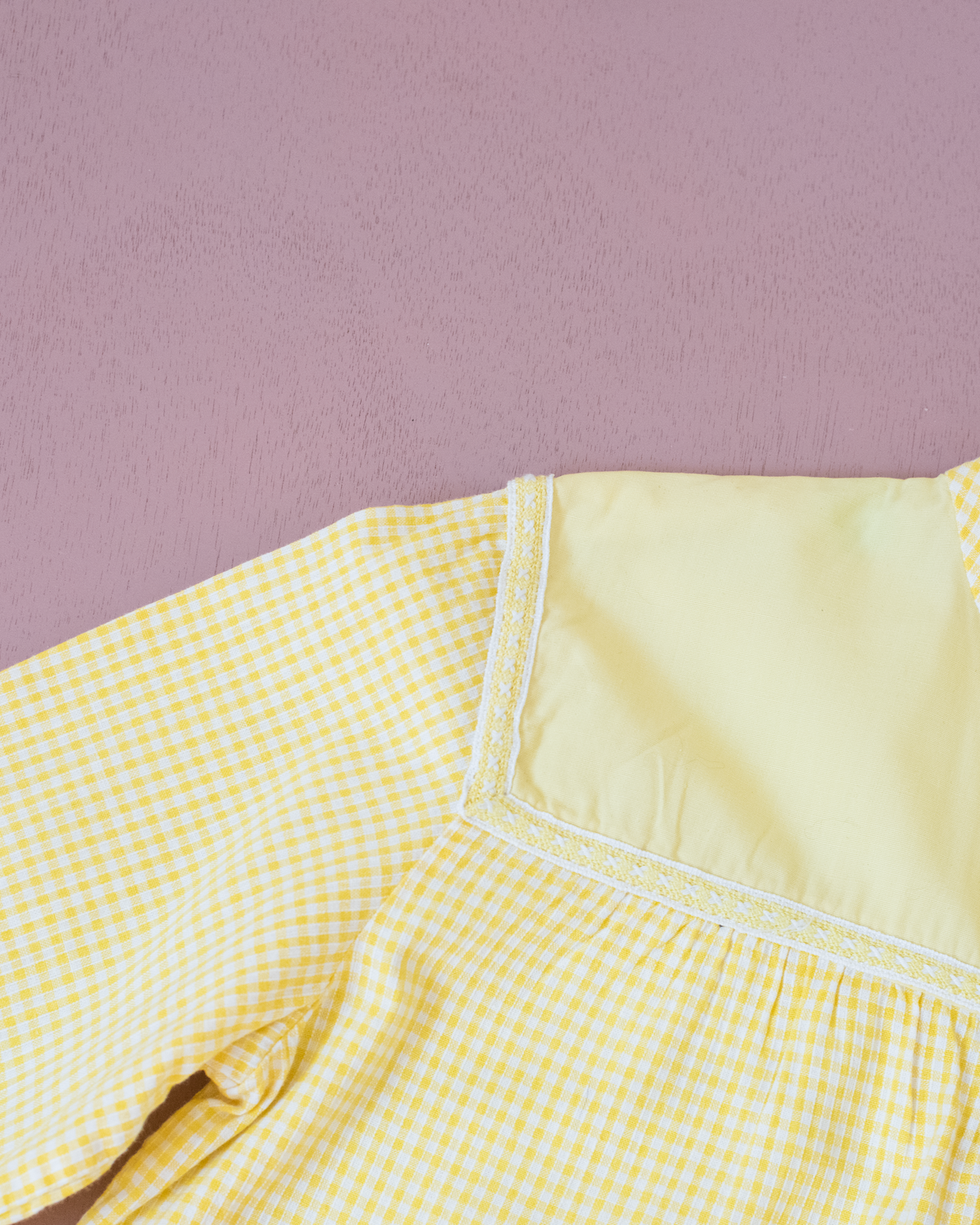 Yellow French Button-Down Shirt | 4-5 Years 