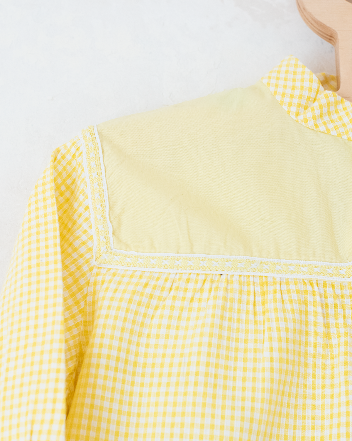 Yellow French Button-Down Shirt | 4-5 Years 