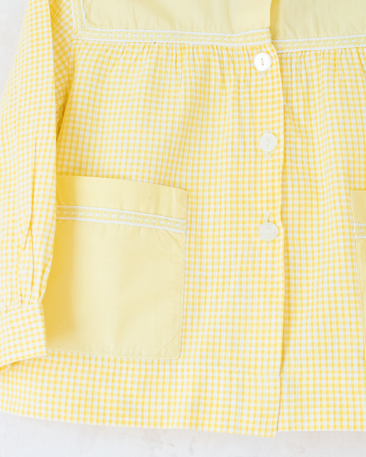 Yellow French Button-Down Shirt | 4-5 Years 