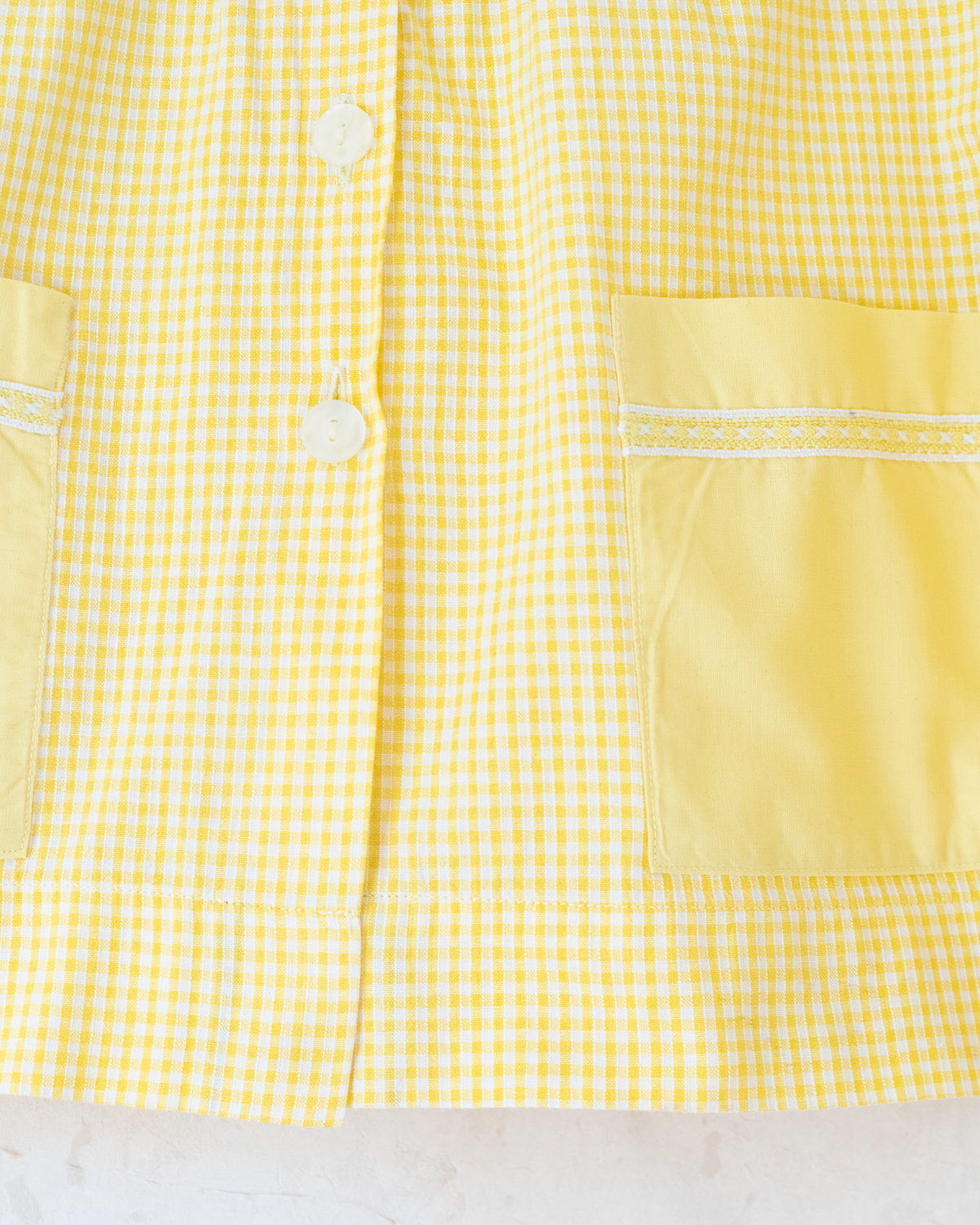 Yellow French Button-Down Shirt | 4-5 Years 