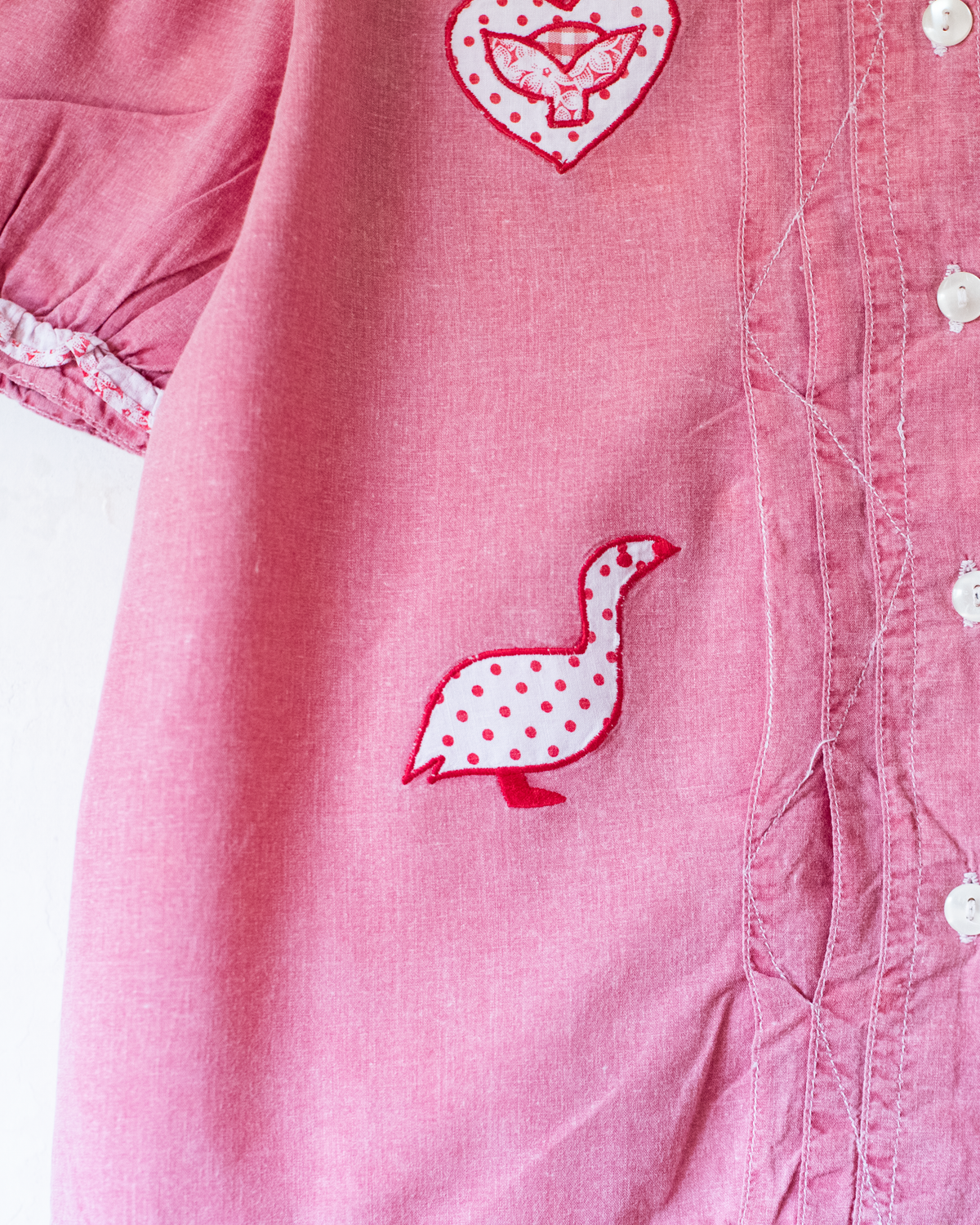 Pink shirt with embroidery | 7-8 years