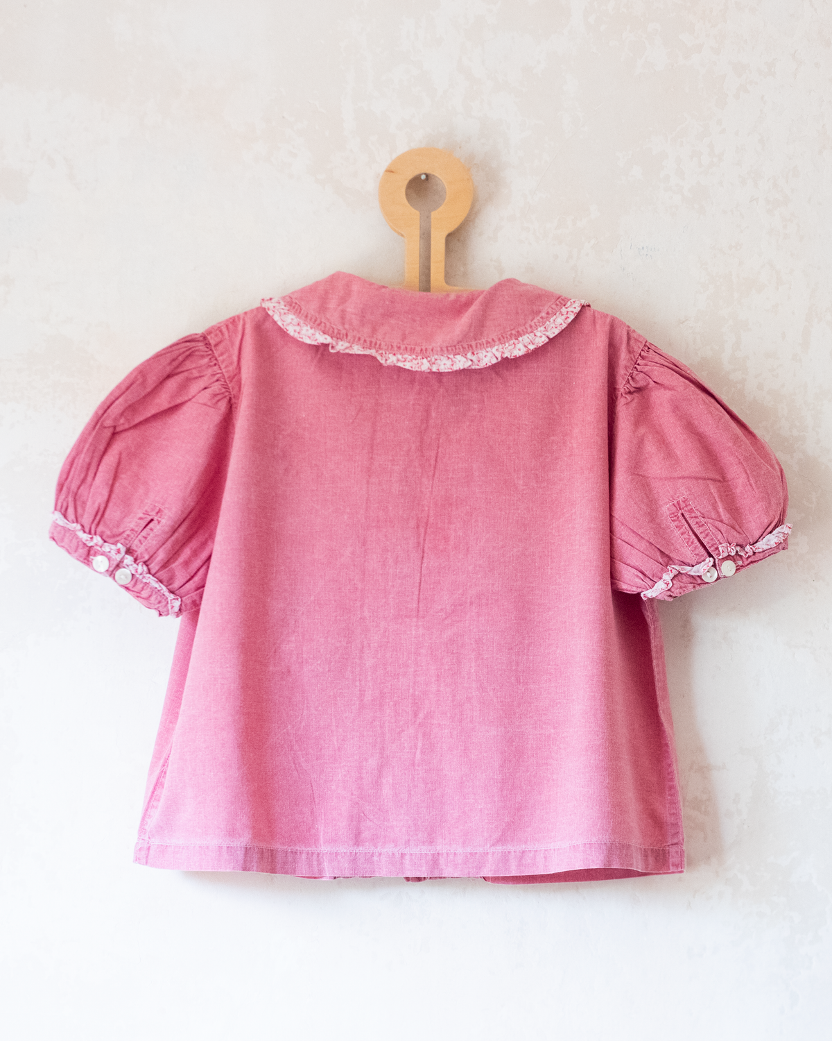 Pink shirt with embroidery | 7-8 years