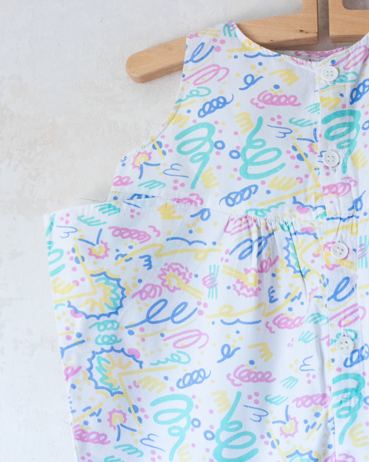 80s Patterned Overalls | 9-12 Months