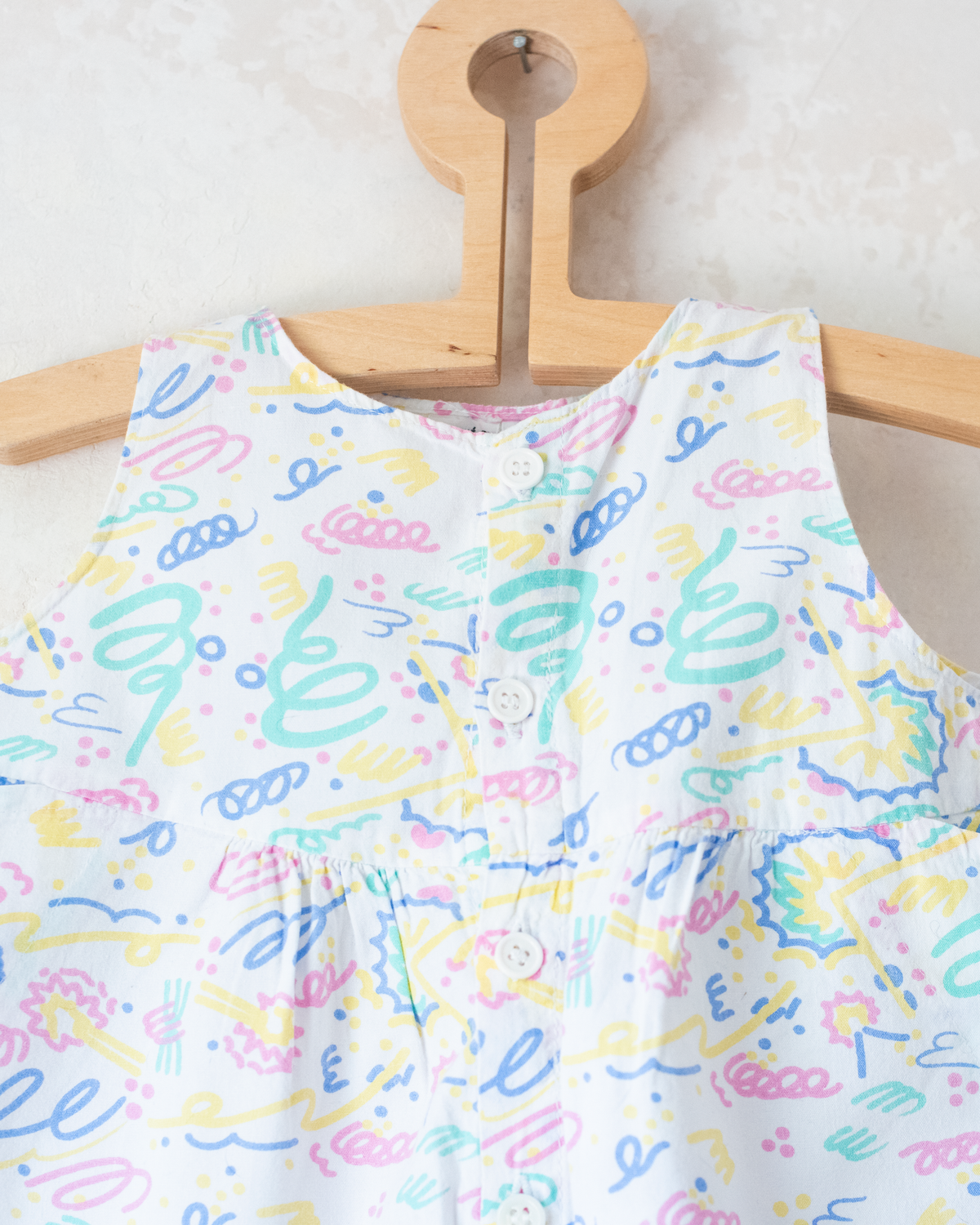 80s Patterned Overalls | 9-12 Months