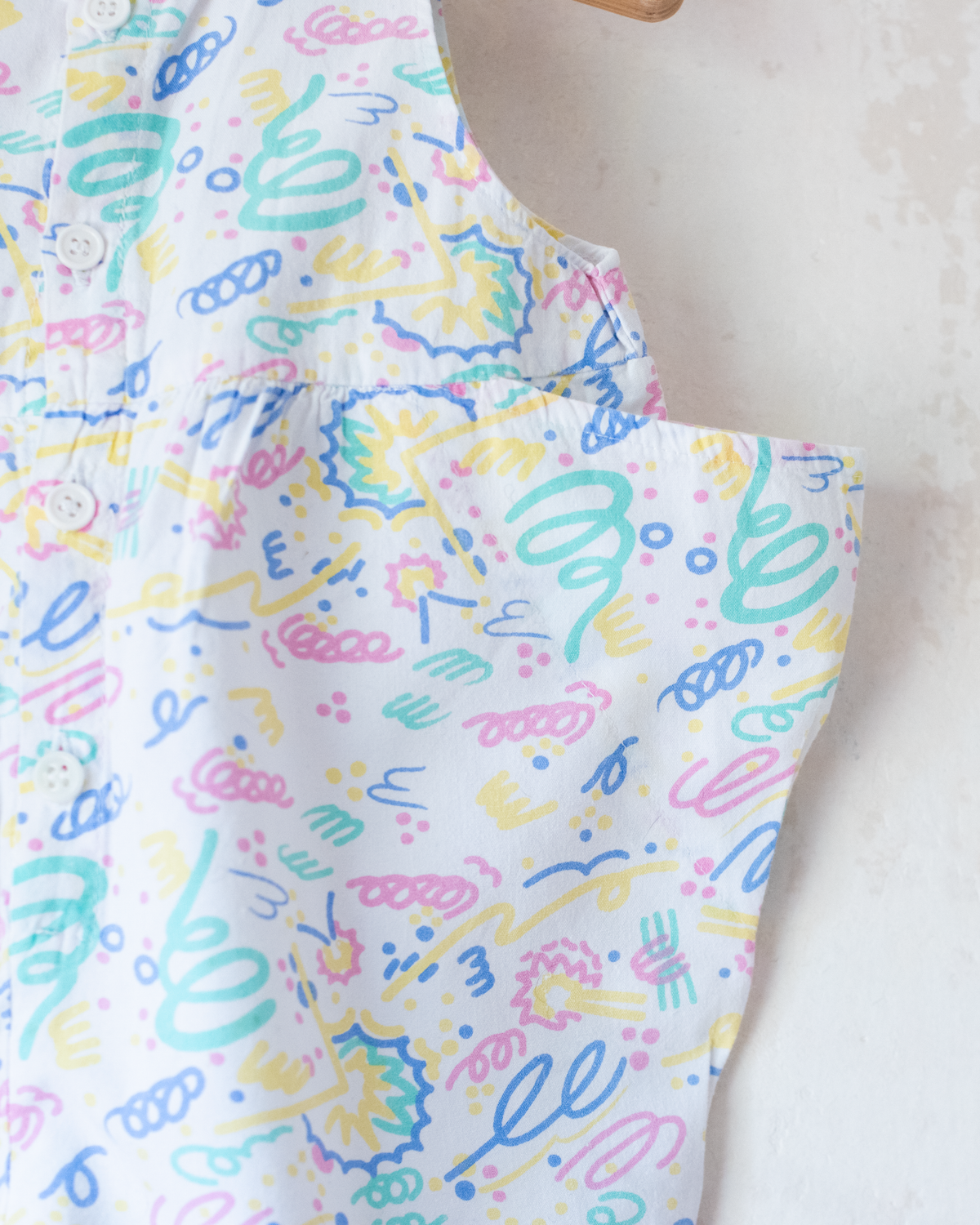 80s Patterned Overalls | 9-12 Months