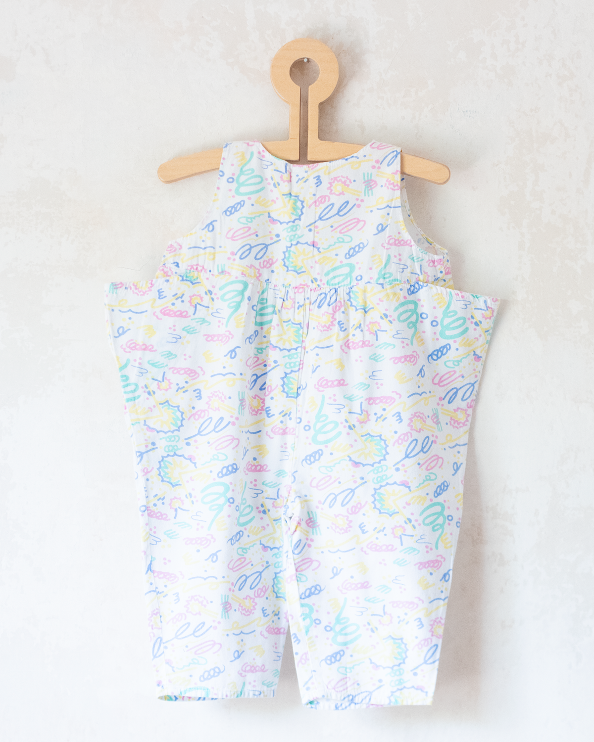 80s Patterned Overalls | 9-12 Months
