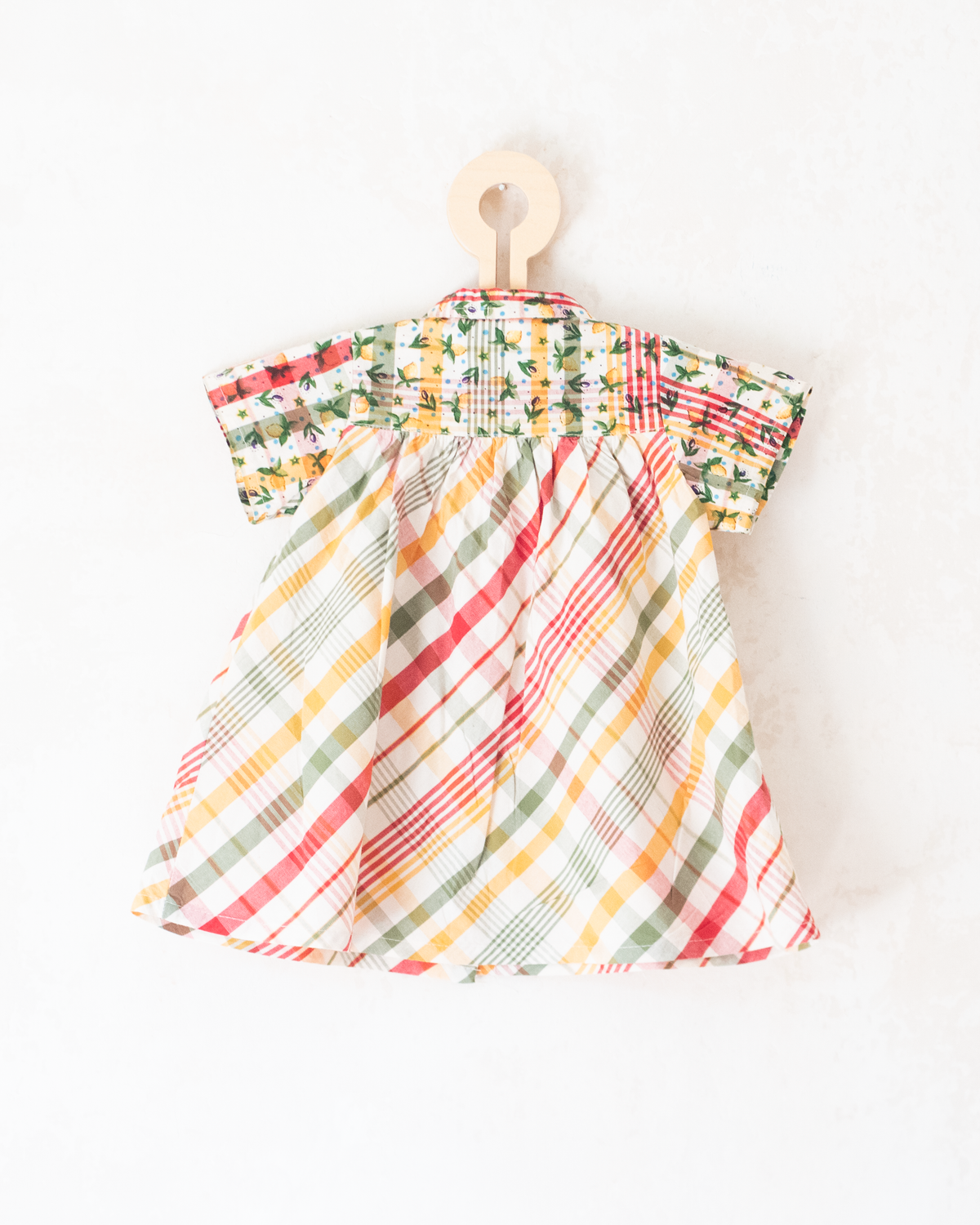 Colorful dress with stripes and lemons | 9-12 months