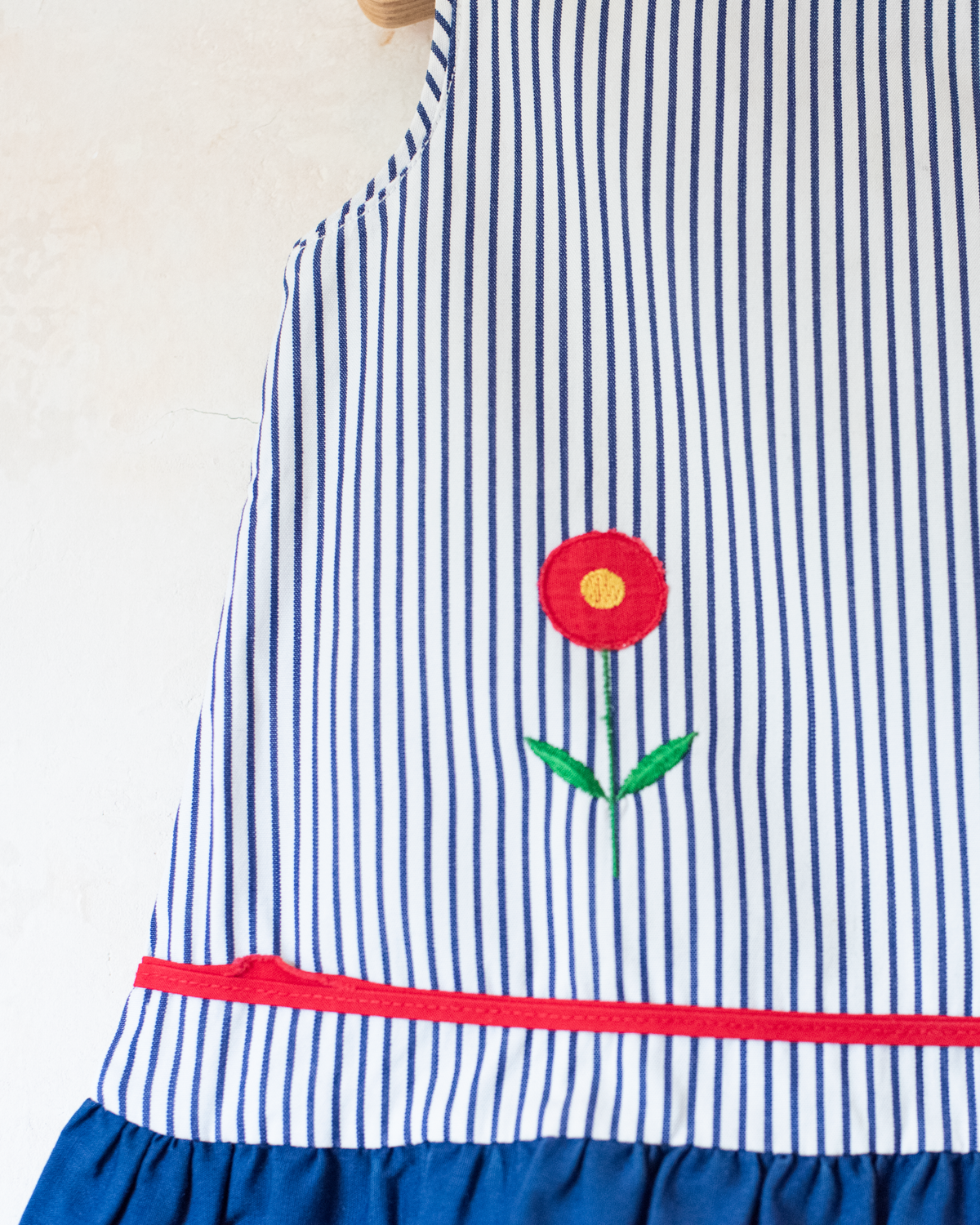Striped Tunic with Embroidered Flower | 9-12 Months