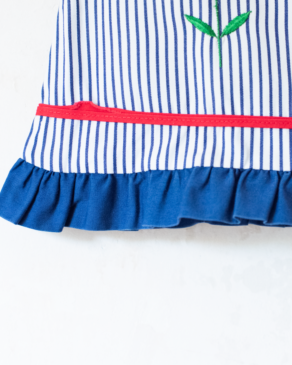 Striped Tunic with Embroidered Flower | 9-12 Months