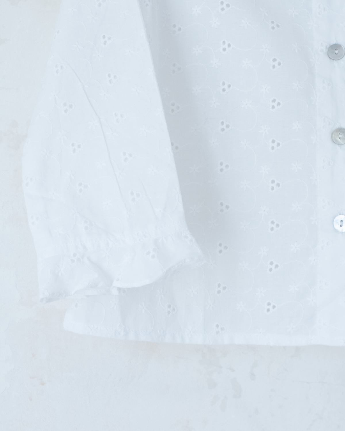 White lace shirt with Milo the dog | 3-4 years