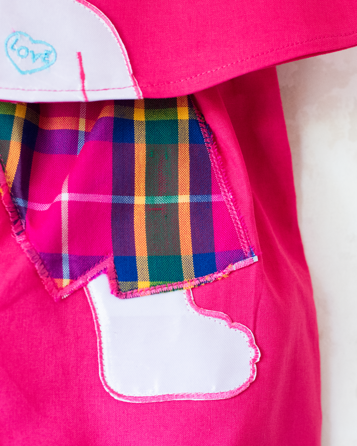 Pink embroidered boy's set with pants | Deadstock from the 80s | 9-12 months