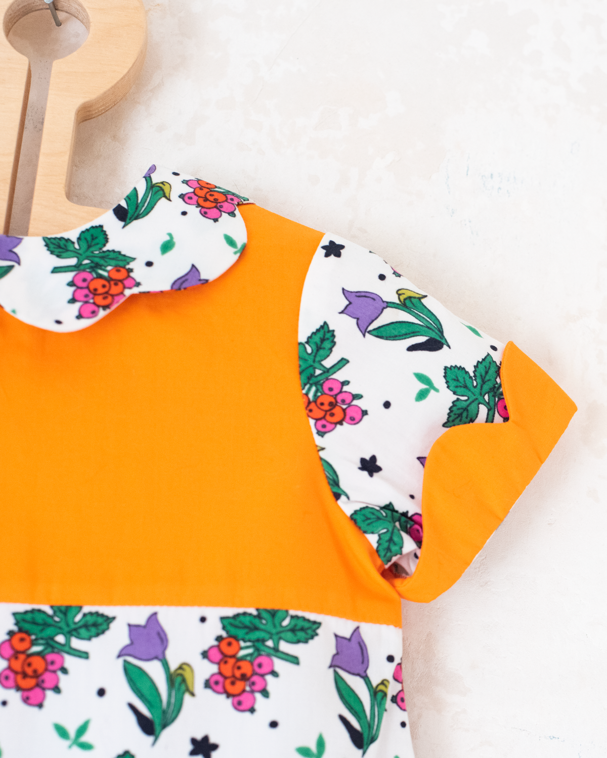 Orange dress with berries | 9-12 months