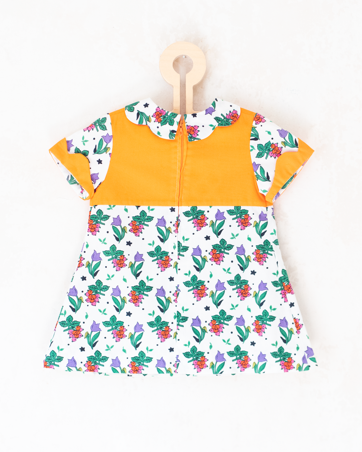 Orange dress with berries | 9-12 months