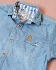 חולצת ג׳ינס עם רקמות של טינטין | 4-5 שנים