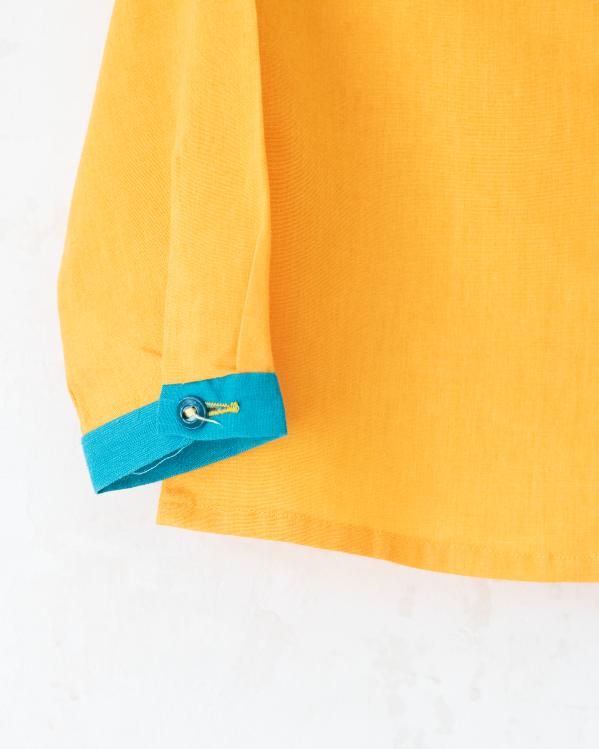 Yellow button-down shirt | 3-4 years