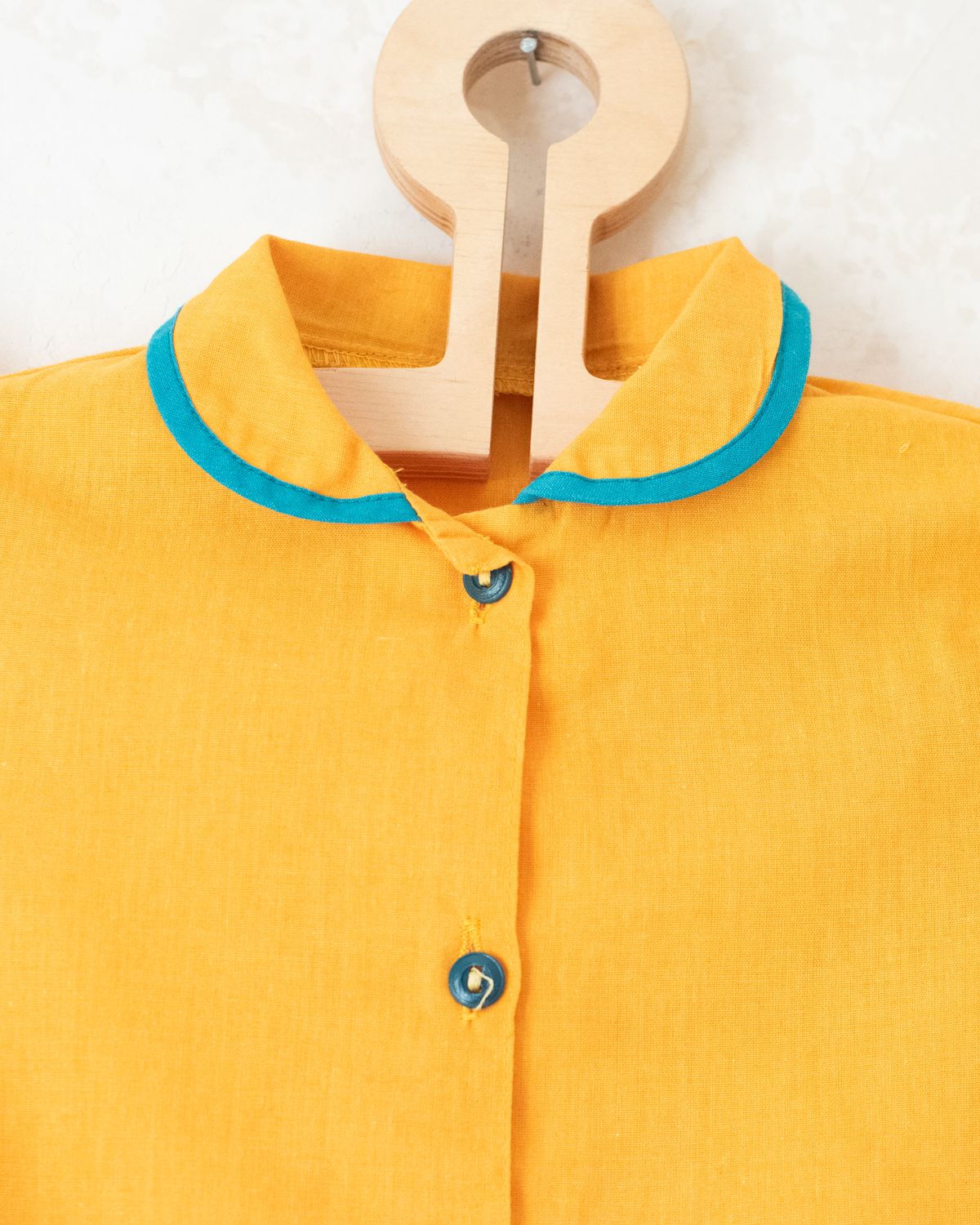 Yellow button-down shirt | 3-4 years