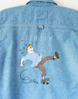 חולצת ג׳ינס עם רקמות של טינטין | 4-5 שנים
