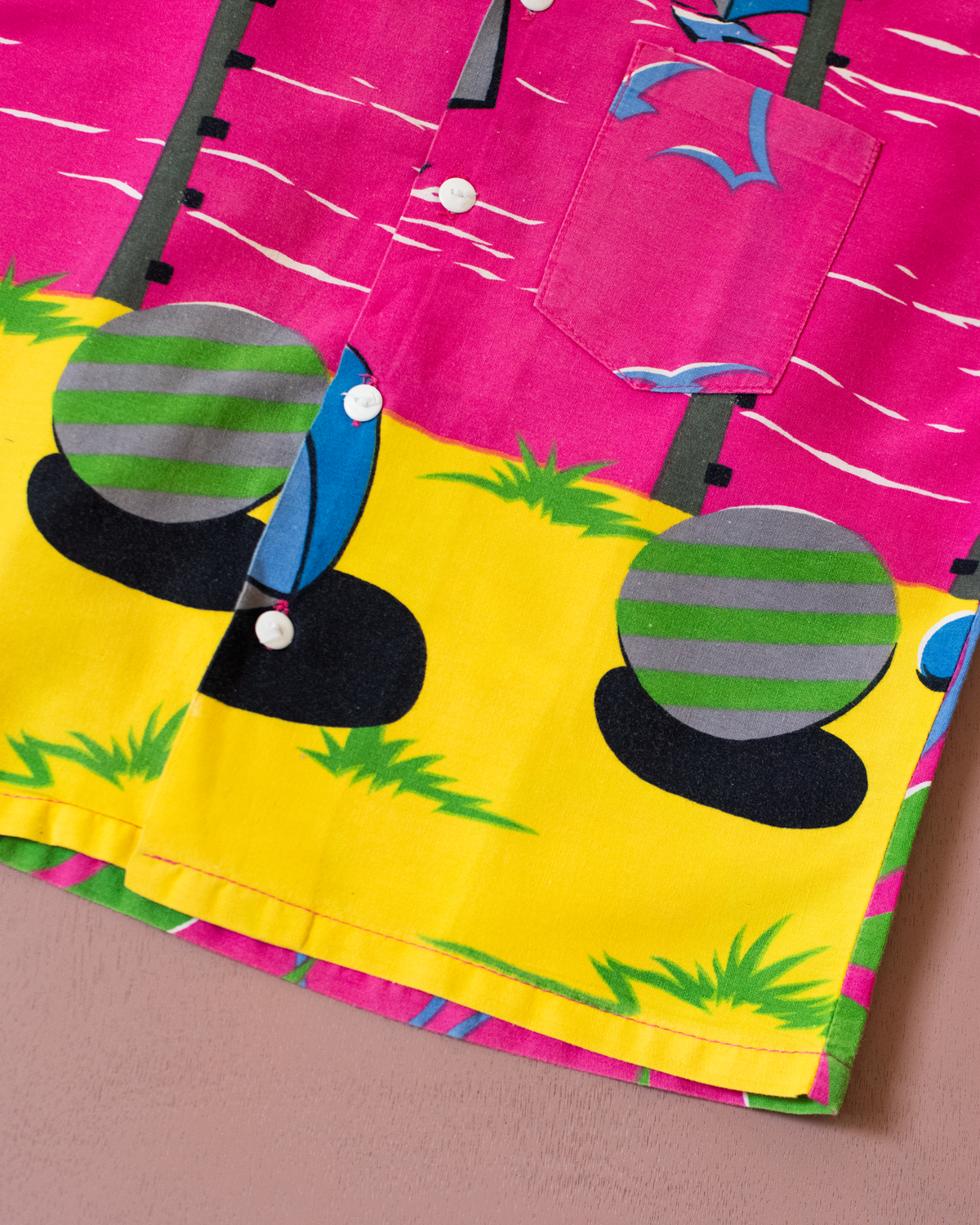 Colorful button-down shirt with sailboats | 5-6 years