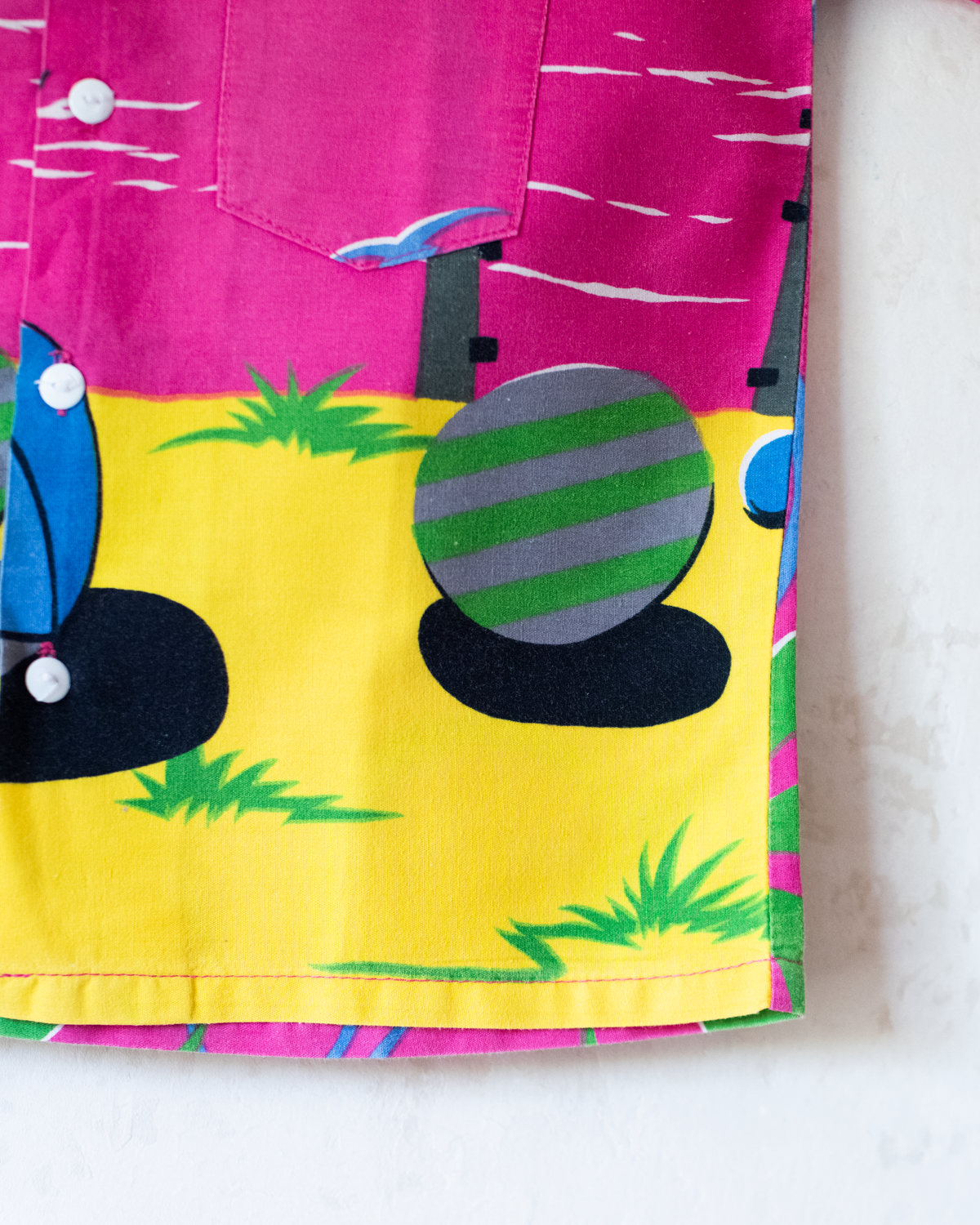 Colorful button-down shirt with sailboats | 5-6 years