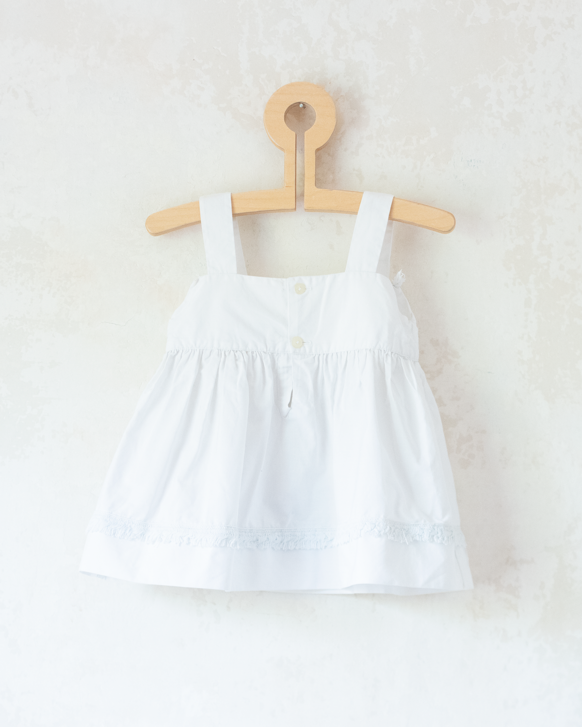 White French Tunic with Embroidered Fish | 9-18 Months