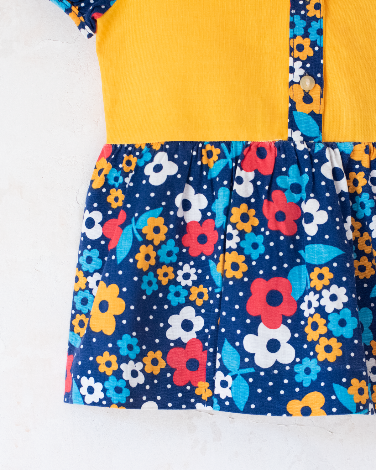 Sixties floral dress | 6-9 months