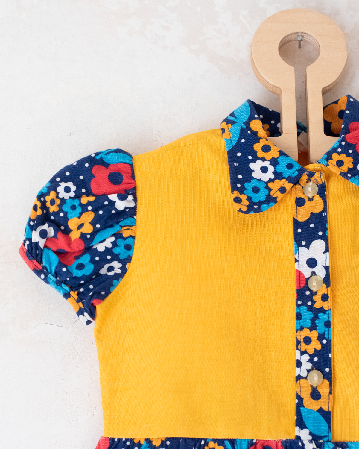 Sixties floral dress | 6-9 months