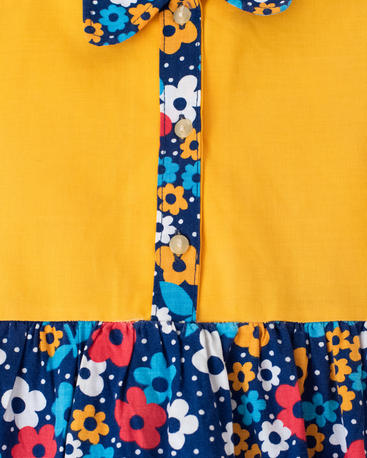 Sixties floral dress | 6-9 months