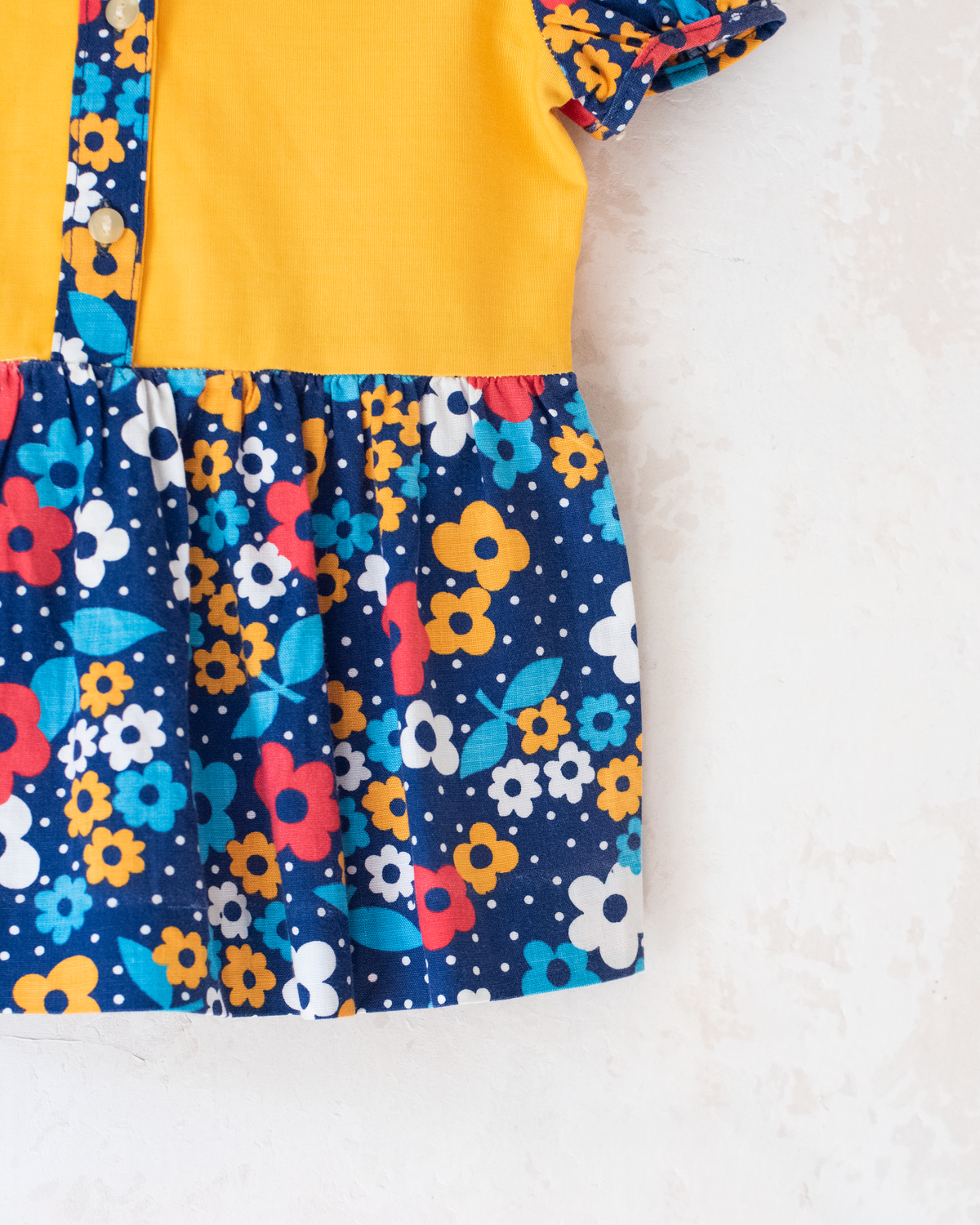 Sixties floral dress | 6-9 months