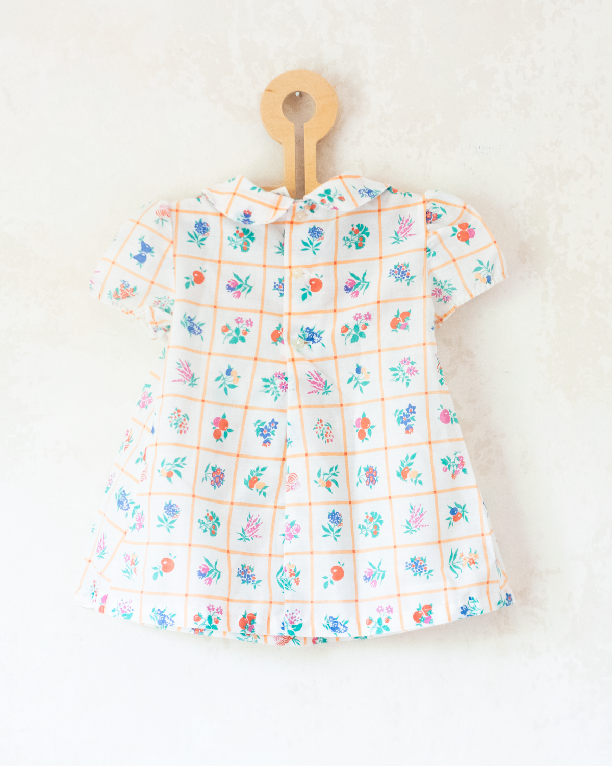 Picnic dress with fruit and flowers | 12-18 months