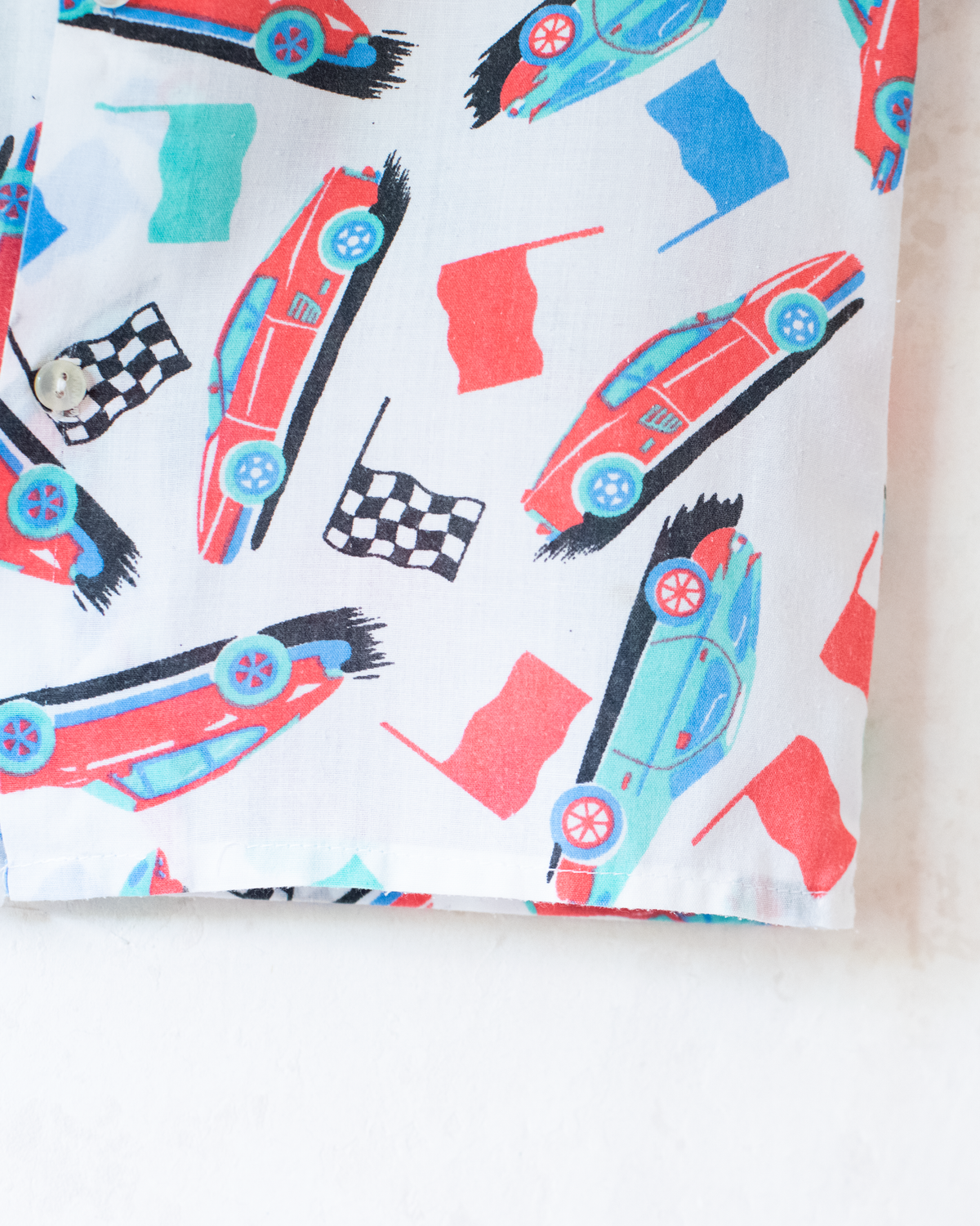 Button-down shirt with racing cars | 4-5 years