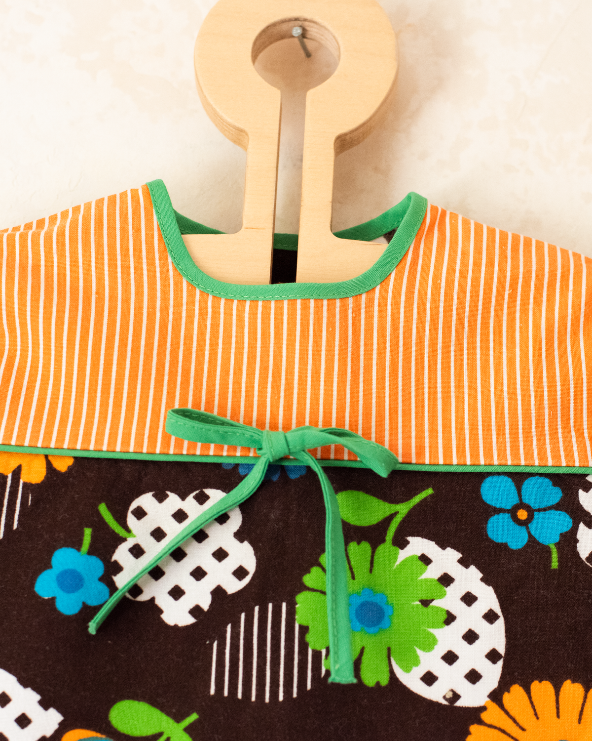 Long French blouse with flowers and ruffles | 6-9 months