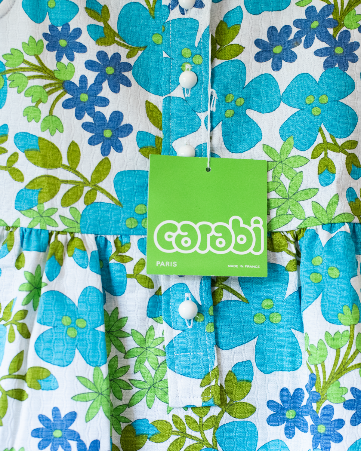 French floral dress | Deadstock from the seventies | Ages 3-4