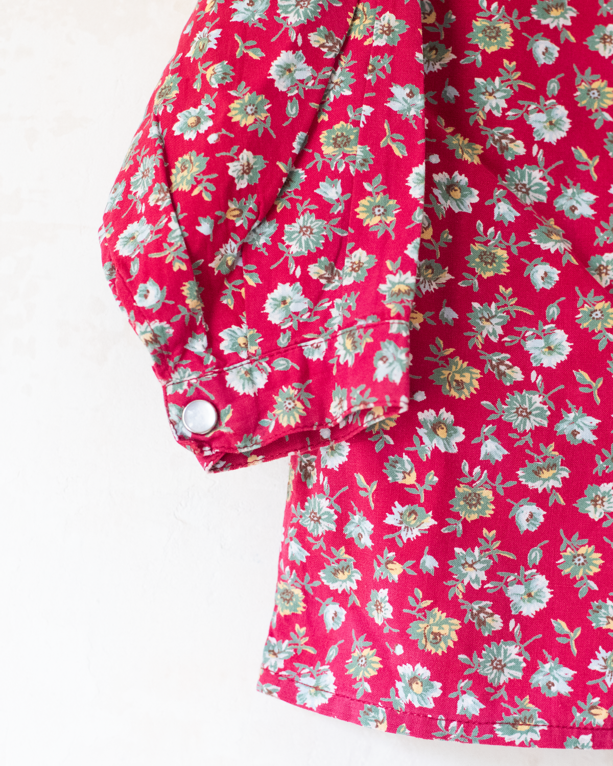 Red Floral Button-Down Shirt | 18-24 Months
