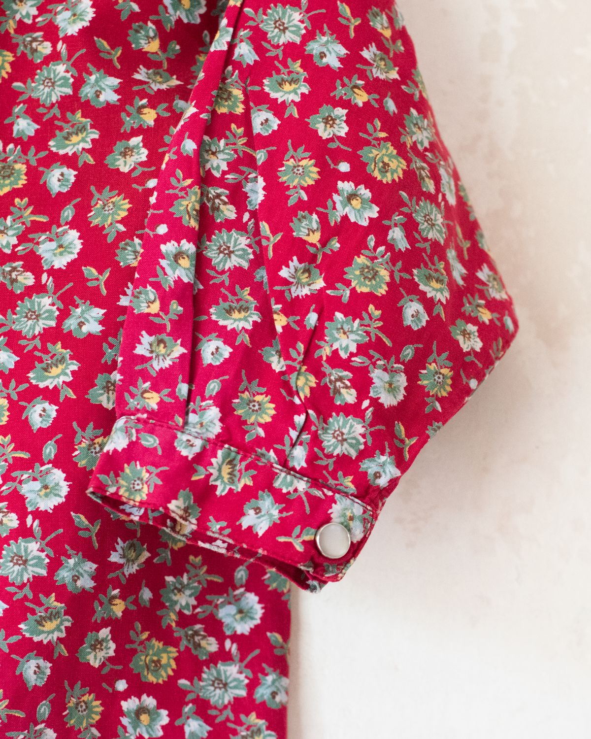 Red Floral Button-Down Shirt | 18-24 Months