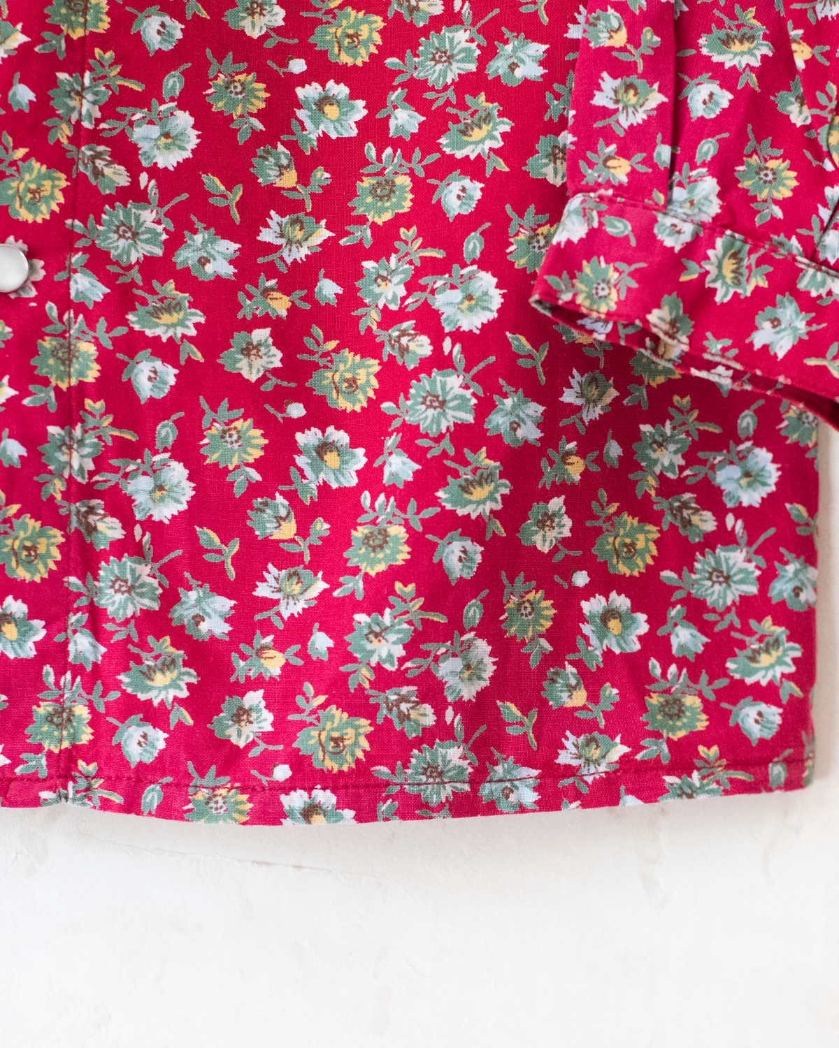 Red Floral Button-Down Shirt | 18-24 Months