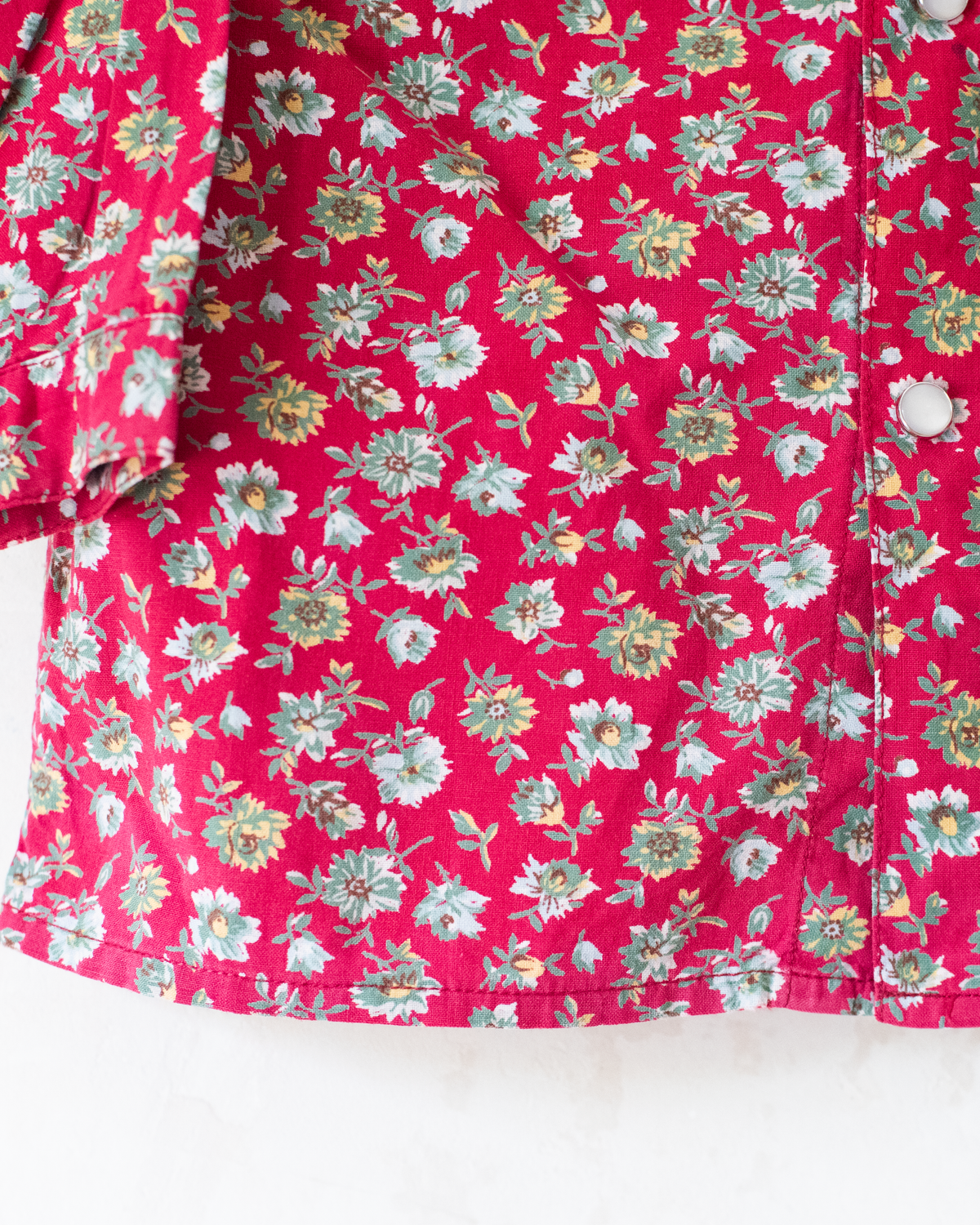 Red Floral Button-Down Shirt | 18-24 Months