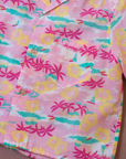 חולצת הוואי ורודה מכופתרת | 4-5 שנים
