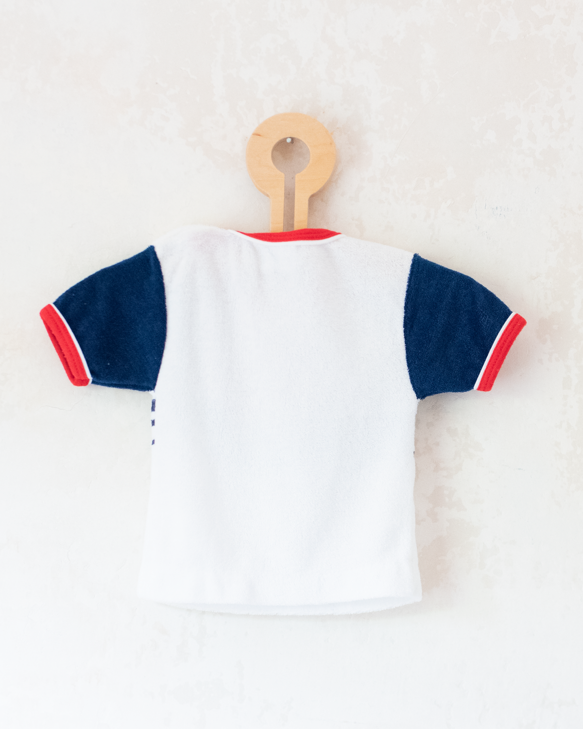Nostalgic 70s terrycloth shirt with cat | 3-6 months