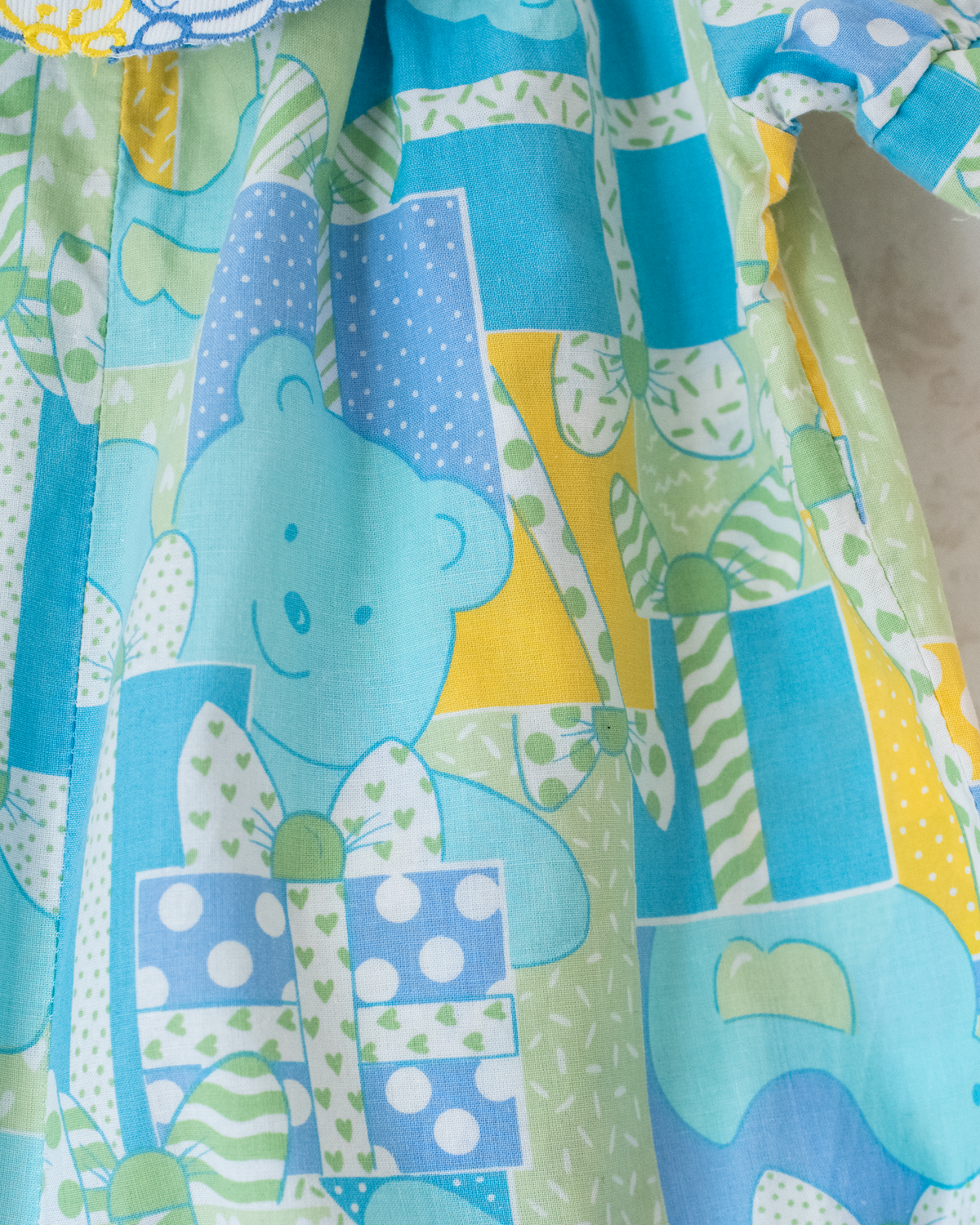 Colorful Overall with Bears | 6-9 Months