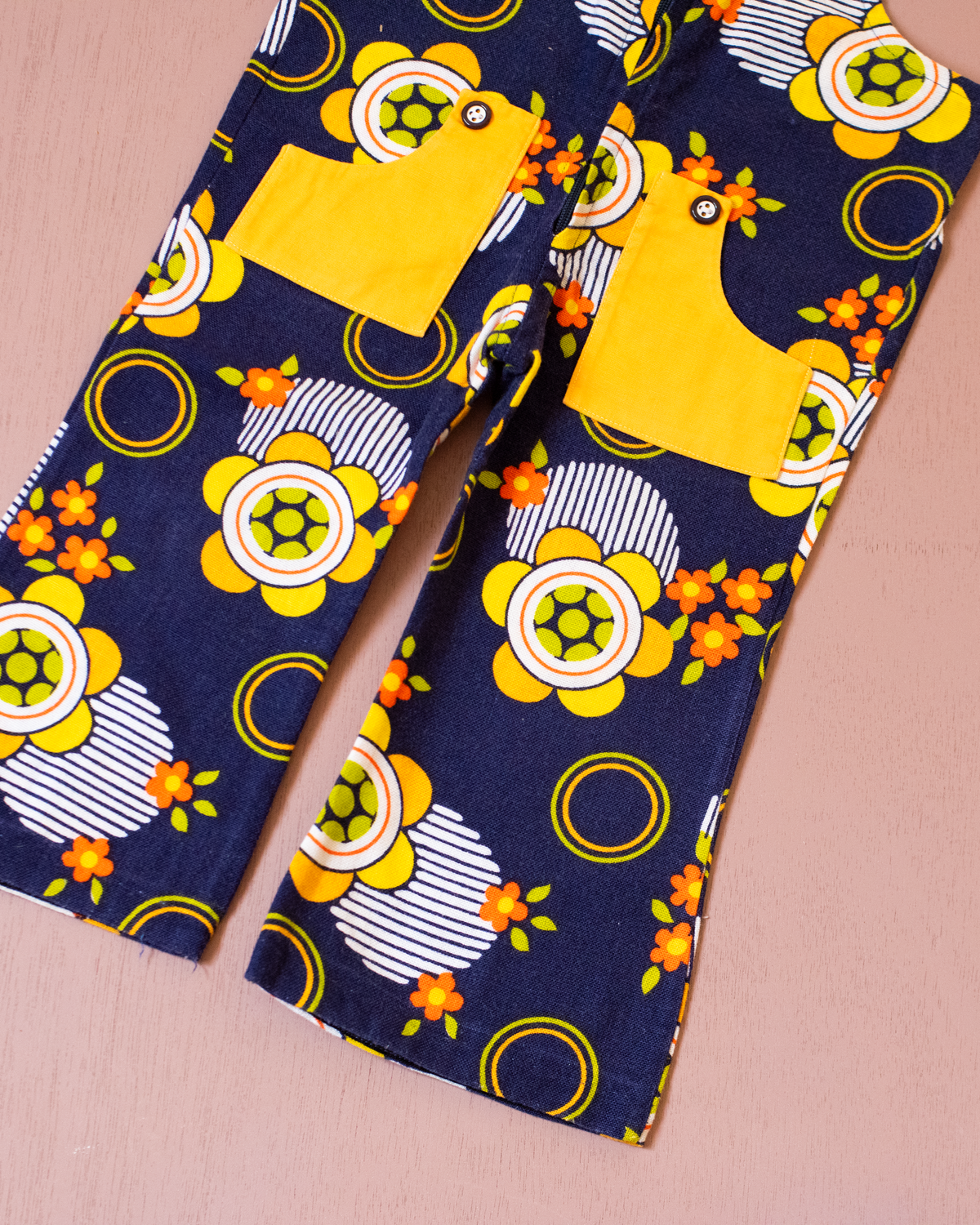 Floral Seventies jumpsuit | 12-18 months